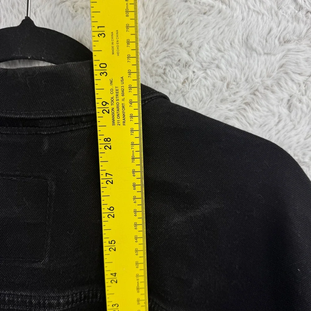 Levis Trucker Jacket Mens 3XL Black Graphic Sleeve Streetwear Custom Denim